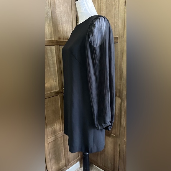 Women’s White House Black Market Pleated Chiffon Dress. - Picture 4 of 7